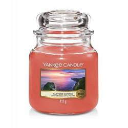 Yankee Candle Small Jar Cliffside Sunrise mała świeca zapachowa w słoju poranny aromat 104 g