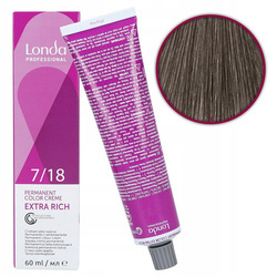 Londa farba do włosów permanentna 7/18 blond popielato-perłowy 60 ml