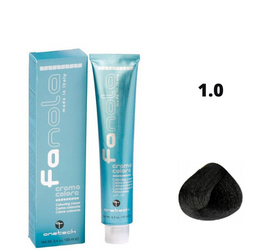 Fanola Farba do włosów Kolor 1.0 czarny naturalny głęboki profesjonalny kolor 100ml