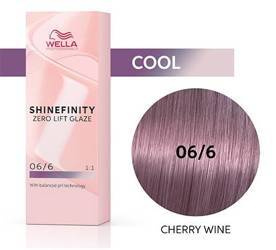 Wella Shinefinity farba do włosów półtrwała 06/6 ciemny blond fioletowy Violet Cherry Wine 60 ml