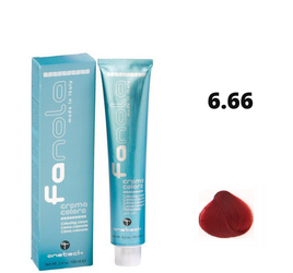 Fanola Farba do włosów 6.66 ciemny blond intensywnie czerwony maksymalna głębia koloru 100ml
