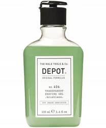Depot NO. 406 Transparent Shaving Gel przezroczysty żel do precyzyjnego golenia 100ml