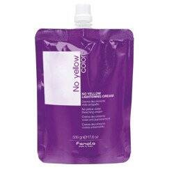 Fanola No Yellow Rozjaśniacz w kremie kremowa konsystencja precyzyjne rozjaśnianie 500g