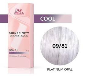 Wella Shinefinity farba do włosów półtrwała 09/81 blond bardzo jasny perłowo-popielaty Platinum Opal 60 ml