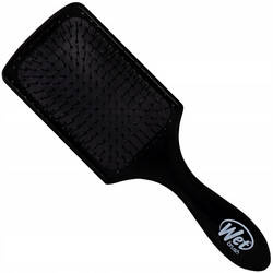 Wet Brush Paddle Detangler Black szczotka do włosów płaska wygładzająca do mokrych i suchych czarna