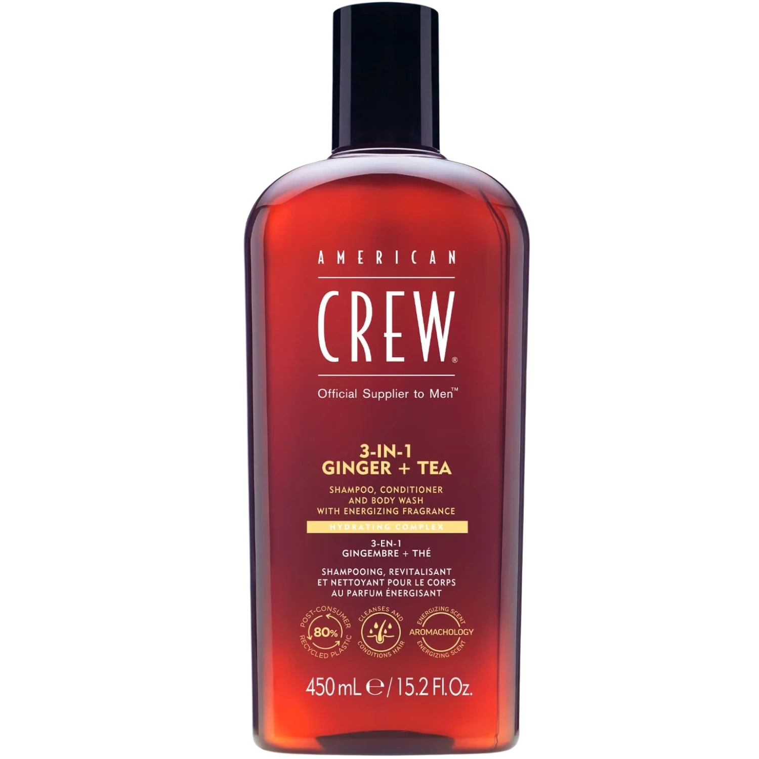American Crew 3 in 1 Ginger + Tea Gel 450ml