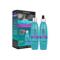 Kareol Anti-Dandruff zestaw przeciwłupieżowy szampon i serum do skóry głowy 2x300 ml
