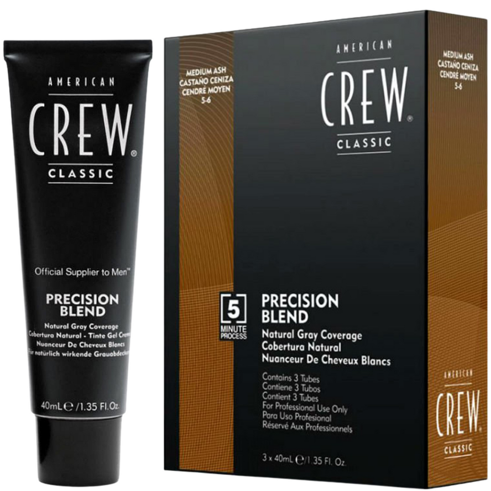 American Crew Precision Blend Medium Ash farba do włosów popielata 3x40 ml