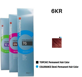 Goldwell Colorance farba do włosów półtrwała 6-KR ciemny blond miedziano-czerwony wyrazisty kolor 60ml