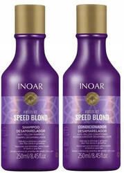 INOAR DUO Speed Blond Zestaw szampon do włosów blond 250ml + odżywka do włosów blond 250ml