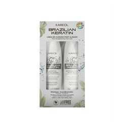 Kareol Brazilian Keratin Post zestaw szampon i odżywka po keratynowym prostowaniu 2x300 ml
