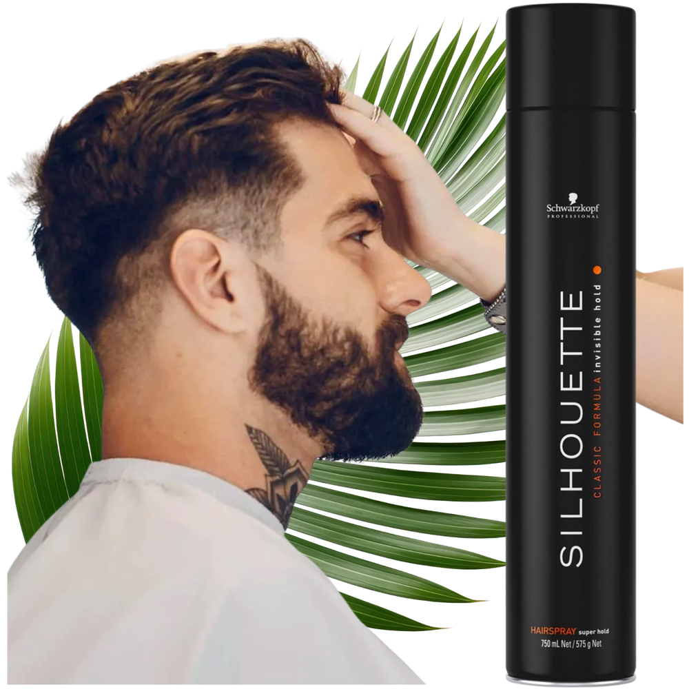 Schwarzkopf Silhouette Super Black lakier bardzo mocny do włosów ciemnych 750 ml