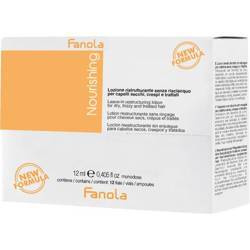 Fanola Nourishing Ampułki intensywna kuracja regenerująca i nawilżająca włosy suche 12x12ml