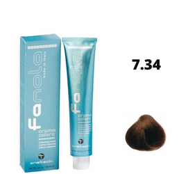 Fanola Farba do włosów 7.34 blond złoto-miedziany intensywny ciepły kolor z połyskiem 100ml