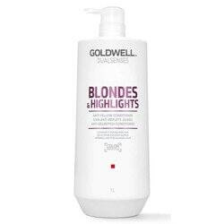 Goldwell Blondes Highlights odżywka do włosów blond rozświetlająca i wzmacniająca chłodne oraz ciepłe odcienie 1000ml