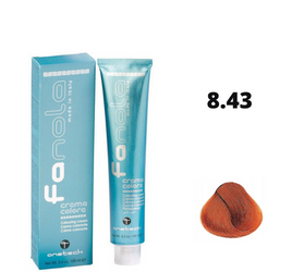 Fanola Farba do włosów 8.43 jasny blond miedziano-złoty bogaty profesjonalny kolor 100ml