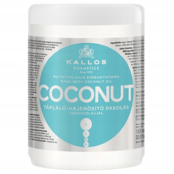Kallos Coconut maska odżywcza z olejem kokosowym do włosów suchych i osłabionych 1000 ml