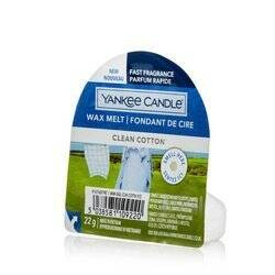 Yankee Candle Wax Melt Clean Cotton wosk zapachowy do kominka świeże pranie 22 g