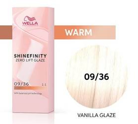 Wella Shinefinity farba do włosów półtrwała 09/36 blond bardzo jasny fioletowo-złoty Violet Vanilla Glaze 60 ml