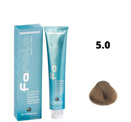 Fanola Farba do włosów 5.0 jasny brąz naturalny uniwersalny kolor 100ml