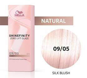 Wella Shinefinity farba do włosów półtrwała 09/05 blond bardzo jasny mahoniowy Silk Blush 60 ml