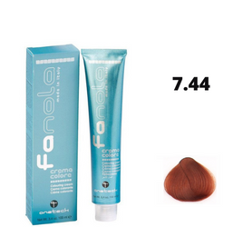Fanola Farba do włosów 7.44 blond intensywnie miedziany mocno nasycony odcień 100ml