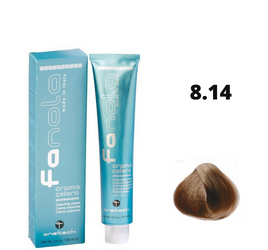 Fanola Farba do włosów 8.14 jasny blond popielato-miedziany chłodno-ciepły kontrast 100ml