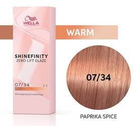 Wella Shinefinity farba do włosów półtrwała 07/34 blond średni złoto-miedziany Red Paprika Spice 60 ml