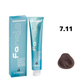 Fanola Farba do włosów 7.11 blond intensywnie popielaty neutralizacja żółci 100ml