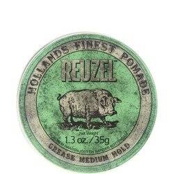Reuzel Green Grease Medium Hold Pomade pomada woskowa średnie utrwalenie połysk 35g