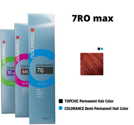Goldwell Colorance farba do włosów półtrwała 7-RO MAX intensywny średni blond czerwono-pomarańczowy 60ml