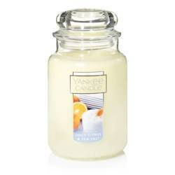 Yankee Candle Large Jar Juicy Citrus Sea Salt świeca zapachowa w dużym słoju 623 g